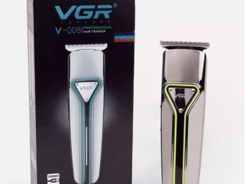 Профессиональная машинка триммер беспроводная для стрижки волос VGR V-008 GREEN