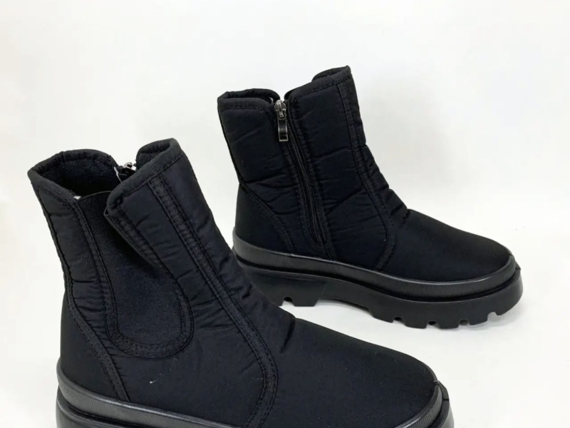 Челси женские 40р 25см черные, Дизайнерские женские ботинки, Женская демисезонная обувь утепленная
