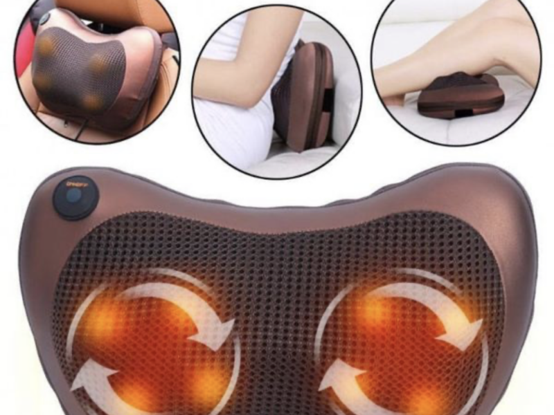 Массажная подушка Car and Home Massage Pillow, массажер для шеи автомобильный