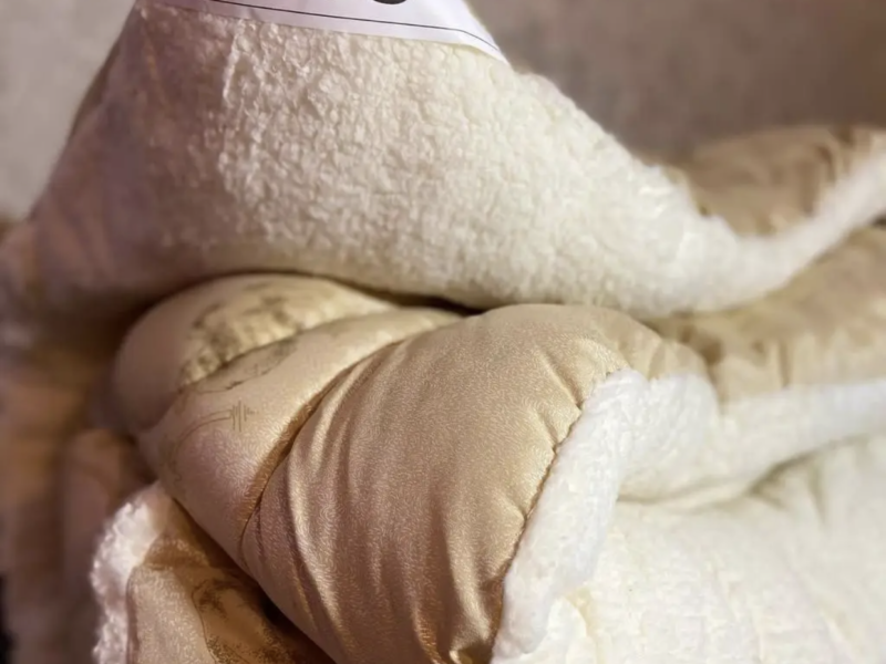 Ковдра відкритий ворс вовна хутряна бренд Zevs напівторка 150х210