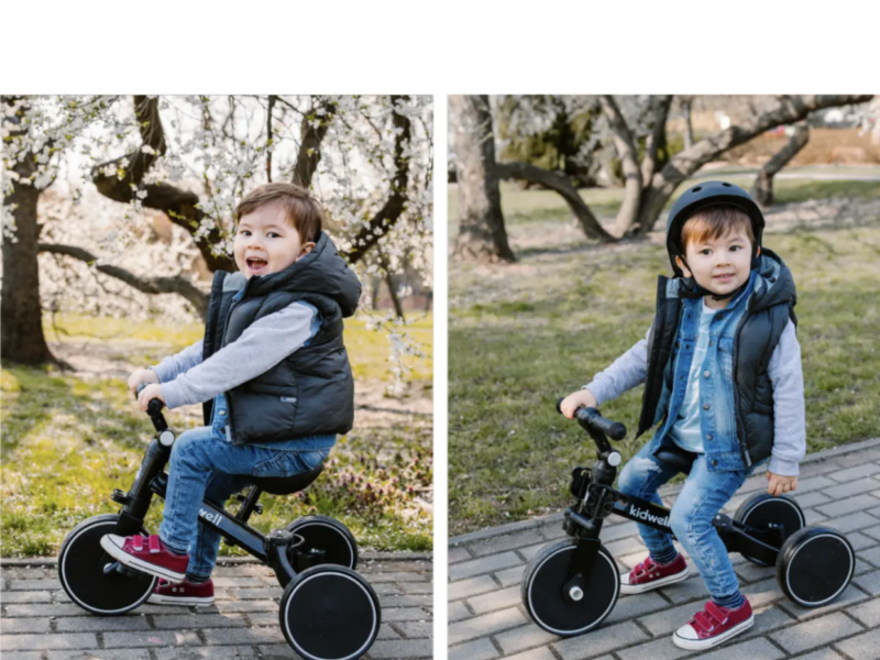 Біговел дитячий велосипед від 2 років з педалями / Каталка велобіг для дівчаток Kidwell 3в1 PICO Flower