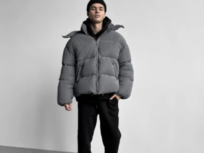 Оверсайз куртка зимова Blaid сіра унісекс пуховик жіночий чоловічий сірий теплий на зиму Код: RD414