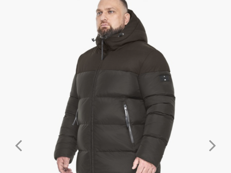 КОФЕЙНАЯ МУЖСКАЯ КУРТКА С УДОБНЫМИ КАРМАНАМИ ДЛЯ ЗИМЫ МОДЕЛЬ 15885