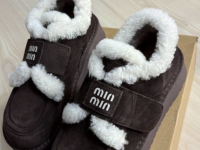 Черевики жіночі уггі темно коричневі замшеві на хутрі з липучкою Hengji придбати Україна