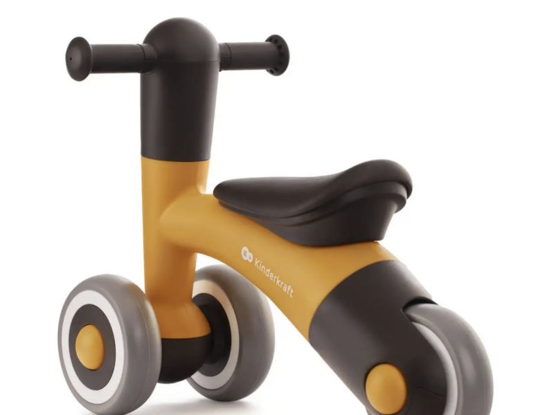 Біговел для малюків від 1 року дитячий KiderKraft Minibi Honey Yellow / Велобіг каталка для дітей триколісний Код: Hnrt_3955_TM