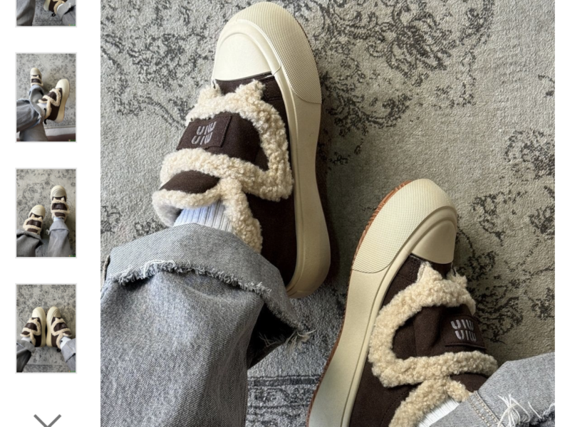 Женские теплые зимние бежево-коричневые кроссовки с липучкой-застежкой