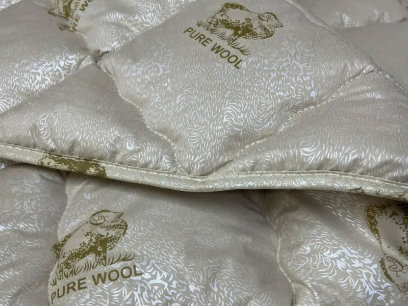 Тепла ковдра овеча вовна зимова / двоспальна / 180/220 Код: ковдра овеча зимова 2.0