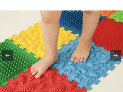 Килимок масажний "Пазли Мікс" 8 елементів