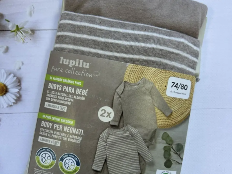 Боді для малюків бавовняний Lupilu р.74-80 (6-12 місяців)