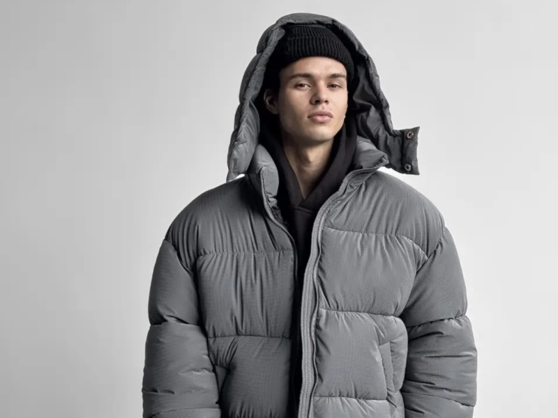 Оверсайз куртка зимова Blaid сіра унісекс пуховик жіночий чоловічий сірий теплий на зиму Код: RD414