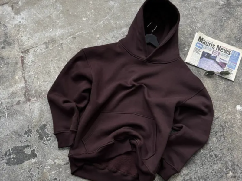 Оверсайз худі унісекс з начосом Over шоколад коричневий / Оверсайз худи унисекс с начесом Over шоколад Код: 49026_13