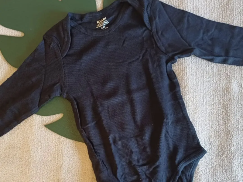 Дитячий боді Kiabi набір 3 шт з довгим рукавом на 36 місяців коричневий, синій, чорний Код: DBC-14491