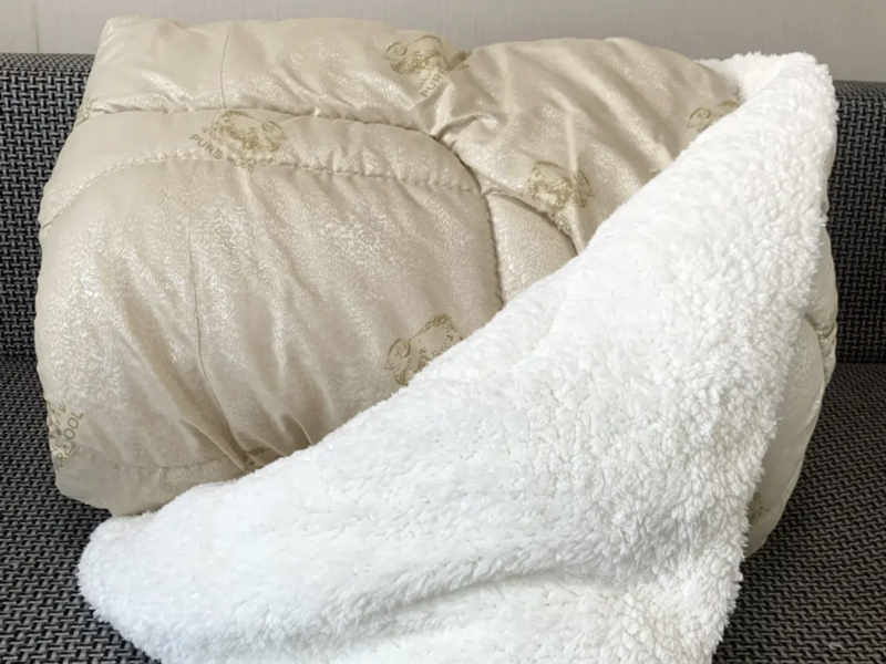 Ковдра хутряна зимова від бренду Zevs, 175 на 210 см. (двухспальна)