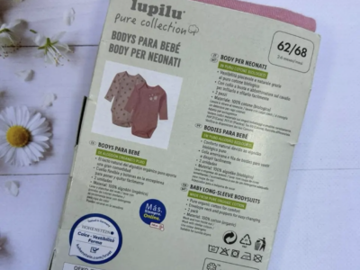 Боді для малюків бавовняний Lupilu р.62-68 (2-6 місяців) Код: 7700000062765