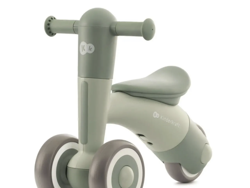 Біговел зелений хакі для малюків від 1 року без педалей дитячий, бренд KiderKraft Minibi Leaf Green / Велобіг бігуне це каталка для дітей
