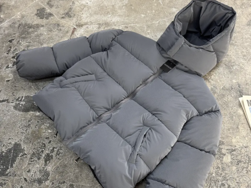 Оверсайз куртка зимова Blaid сіра унісекс пуховик жіночий чоловічий сірий теплий на зиму Код: RD414