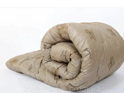 Зимова ковдра дуже тепла полуторна 150x215см мікрофібра та паяний холофайбер фірмова Pure Wool