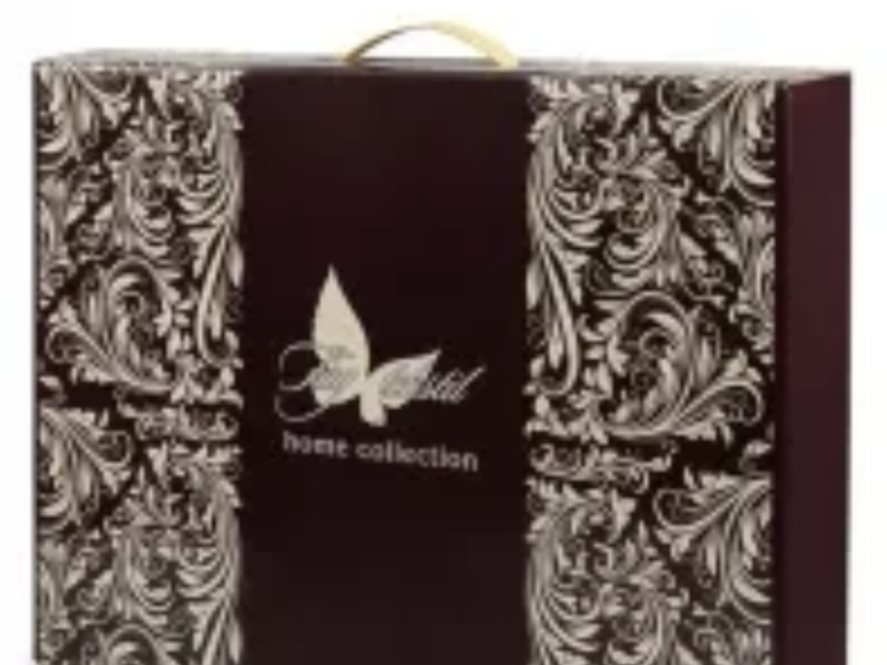 Комплект постільної білизни з сатину коричневого кольору з Рожевими квітами