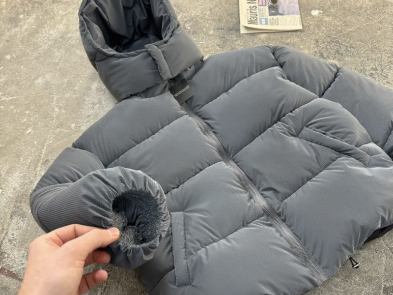 Оверсайз куртка зимова Blaid сіра унісекс пуховик жіночий чоловічий сірий теплий на зиму Код: RD414