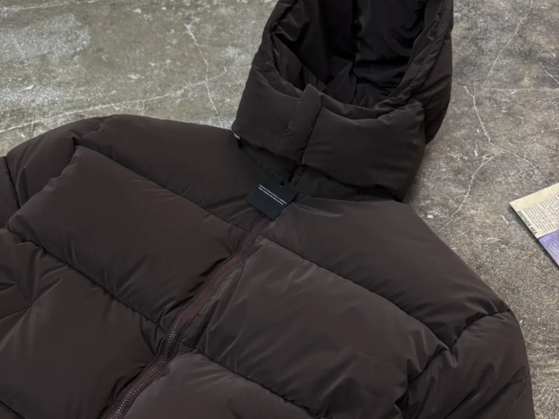 Оверсайз куртка зимняя Blaid коричневая унисекс пуховик женский мужской шоколадного цвета теплый на зиму Код: RD415