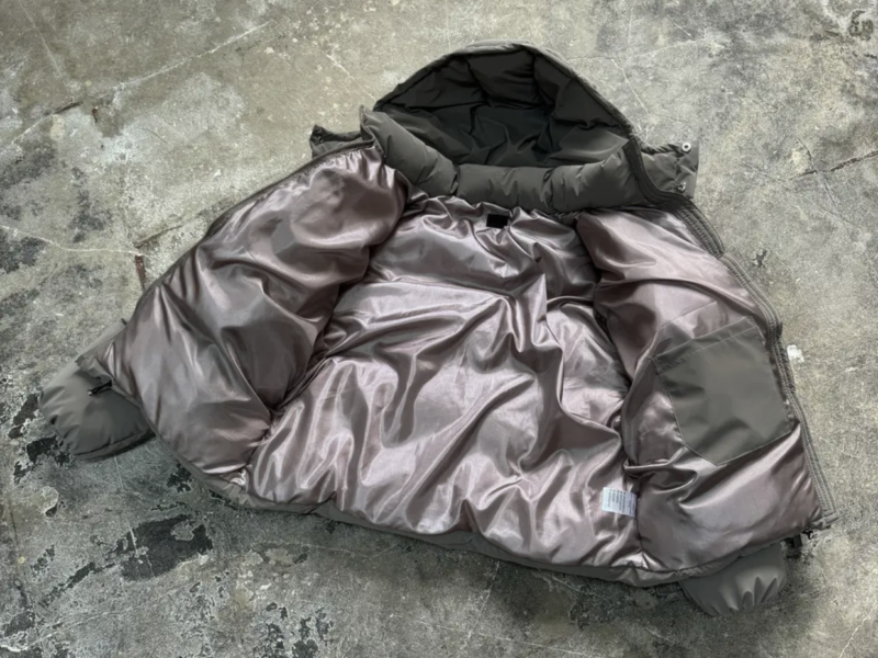 Blaid бежево-сіра унісекс пуховик жіночий чоловічий кольори: бежевий та сірий, теплий на зиму