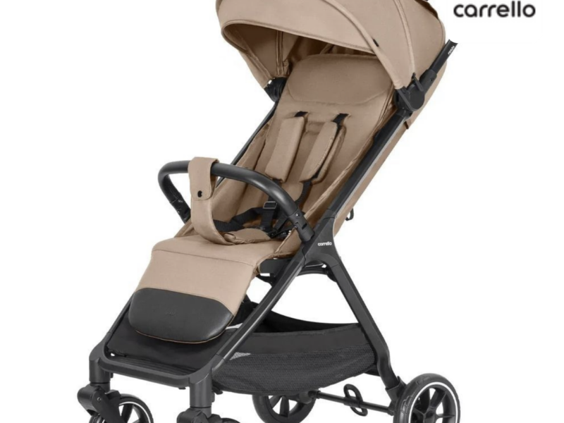 Прогулянкова коляска Carrello Forza CRL-5535 Clam Beige | Легка 7 кг, автоматичне складання, EVA-колеса