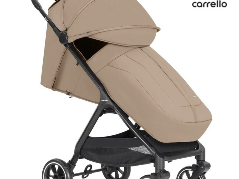 Прогулянкова коляска Carrello Forza CRL-5535 Clam Beige | Легка 7 кг, автоматичне складання, EVA-колеса