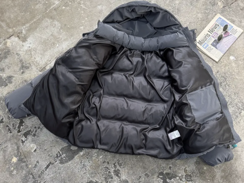 Оверсайз куртка зимова Blaid сіра унісекс пуховик жіночий чоловічий сірий теплий на зиму Код: RD414