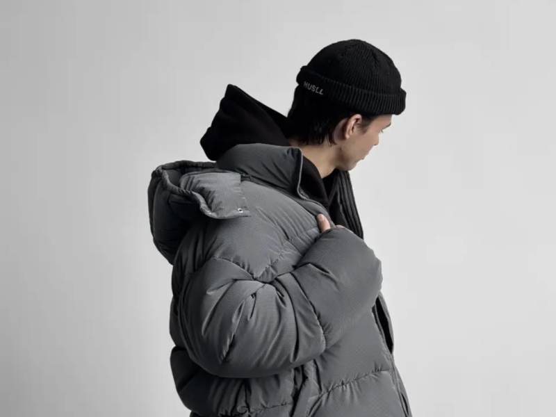 Оверсайз куртка зимова Blaid сіра унісекс пуховик жіночий чоловічий сірий теплий на зиму Код: RD414