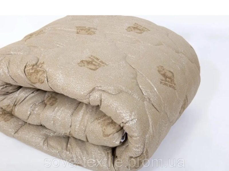 Ковдри имова тепла закрита полуторна 150x215см наповнювач мікрофібра та паяний холофайбер від Pure Wool