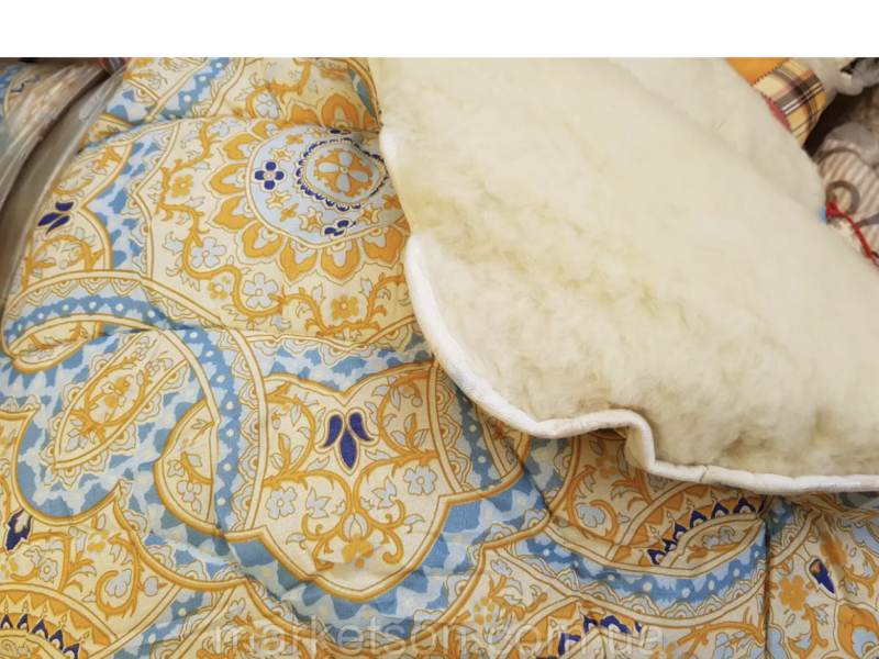 Тепла ковдра з овчини відкрита колір в асортименті 175х210. Бавовна. Кольори різн