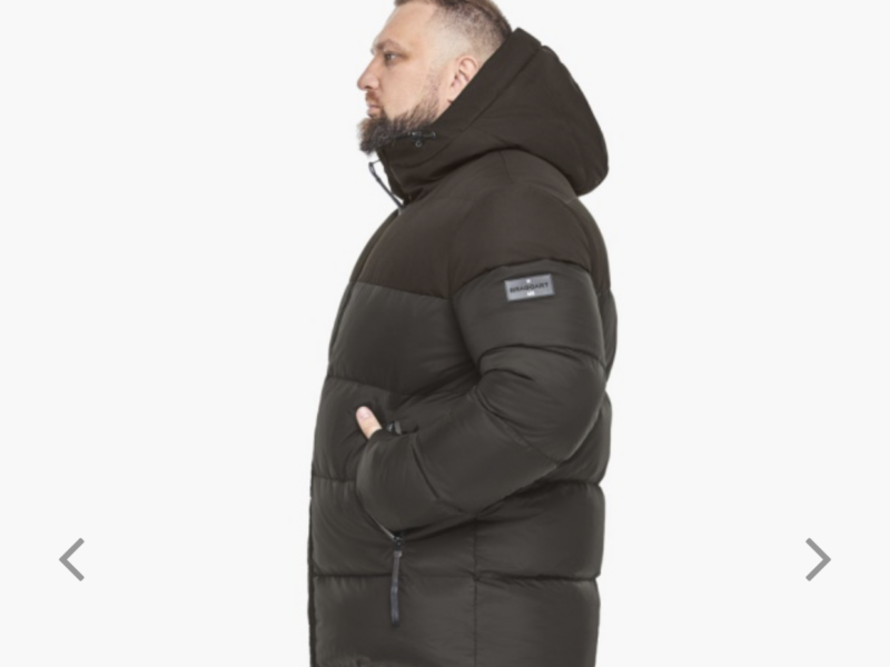 КОФЕЙНАЯ МУЖСКАЯ КУРТКА С УДОБНЫМИ КАРМАНАМИ ДЛЯ ЗИМЫ МОДЕЛЬ 15885