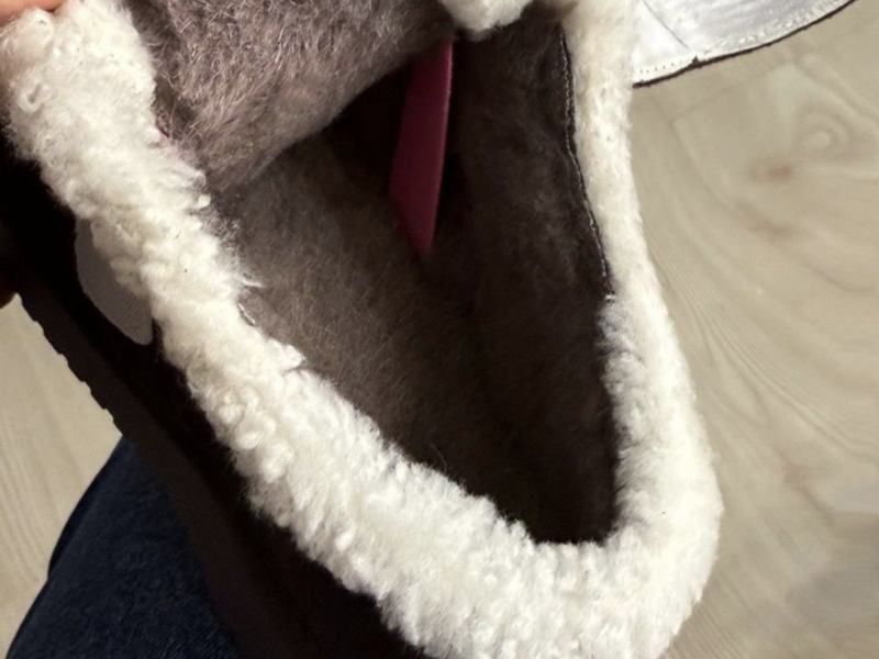 Черевики жіночі 720-6 уггі замшеві на хутрі з липучкою шоколадно-коричневі Hengji