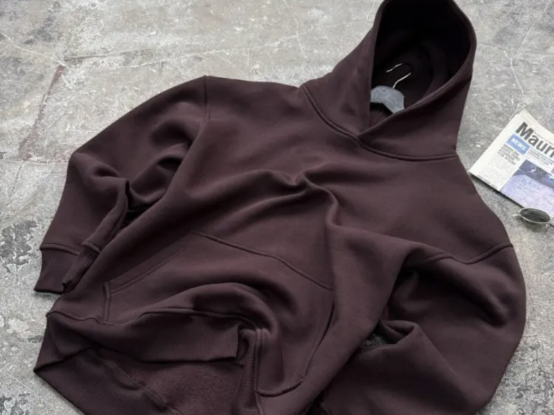 Оверсайз худі унісекс з начосом Over шоколад коричневий / Оверсайз худи унисекс с начесом Over шоколад Код: 49026_13