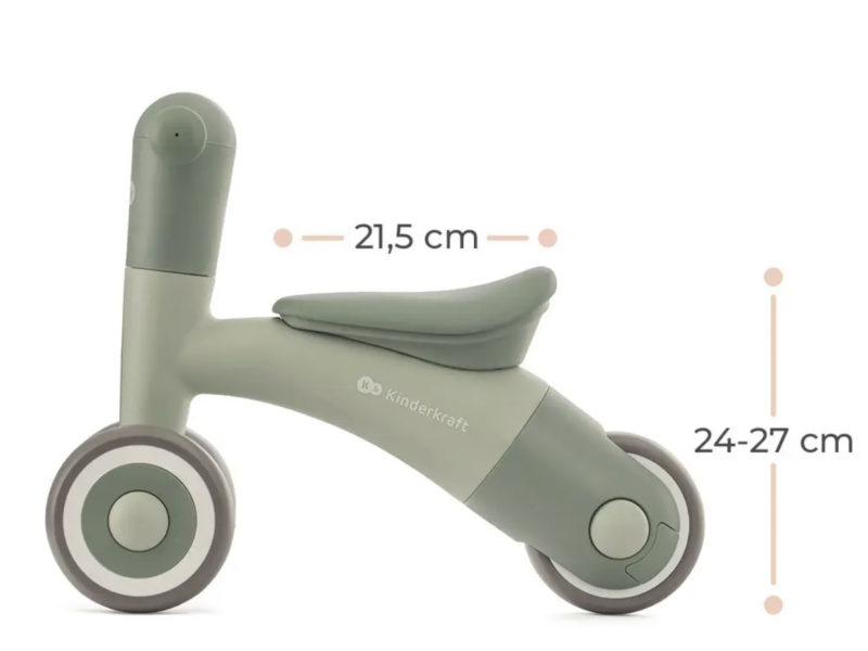 Біговел для малюків від 1 року без педалей дитячий KiderKraft Minibi Leaf Green / Велобіг каталка для дітей Код: Hnrt_3956