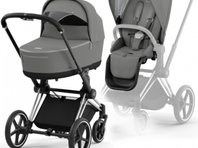 Cybex Priam 4.0 коляска 2 в 1 Mirage Grey шасси Chrome Black