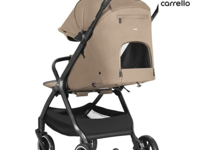 Прогулянкова коляска Carrello Forza CRL-5535 Clam Beige | Легка 7 кг, автоматичне складання, EVA-колеса