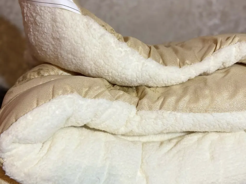 Ковдра відкритий ворс вовна хутряна бренд Zevs напівторка 150х210