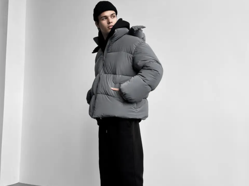 Оверсайз куртка зимова Blaid сіра унісекс пуховик жіночий чоловічий сірий теплий на зиму Код: RD414