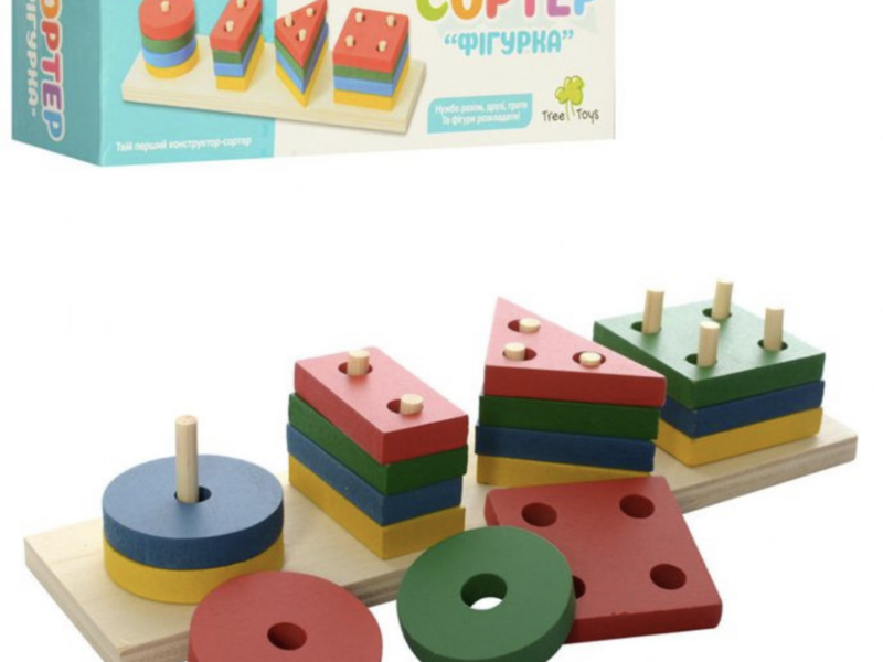 Розвиваюча іграшка Геометрика MD 0715 дерев'яна Tree Toys (312005619)