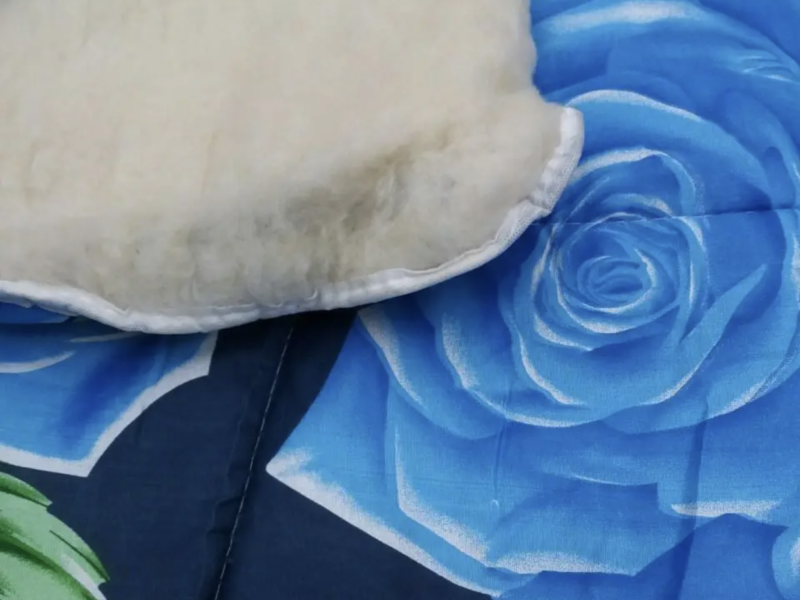 Тепла ковдра з овчини відкрита 175х210. Бавовна. Кольори різн