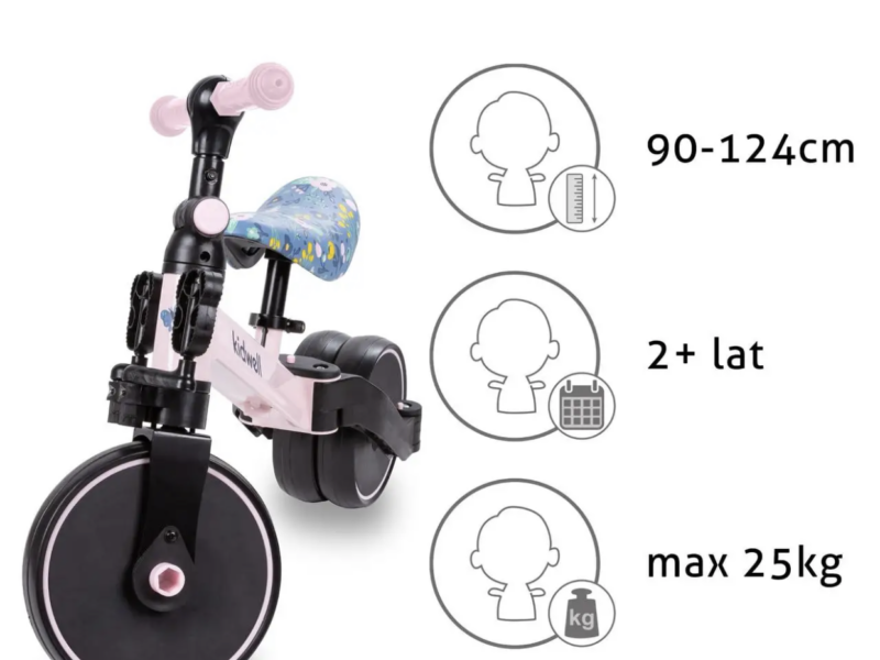 Біговел дитячий велосипед від 2 років з педалями / Каталка велобіг для дівчаток Kidwell 3в1 PICO Flower