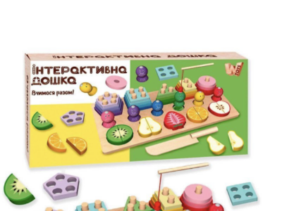 Деревянная интерактивная дошка Учимся вместе 68379 WToys