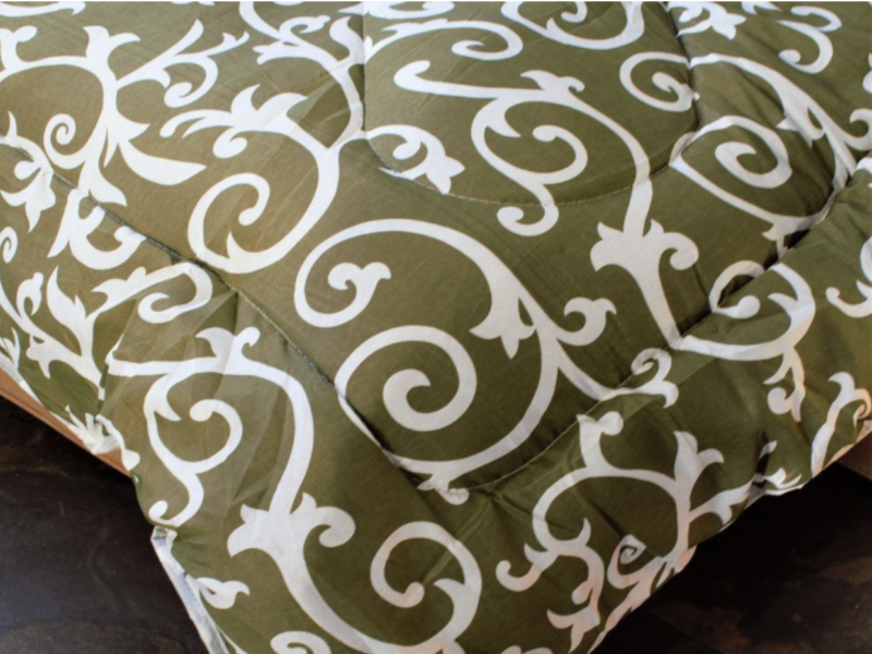 Ковдра з відкритим хутром у полікоттоні 150см*210см