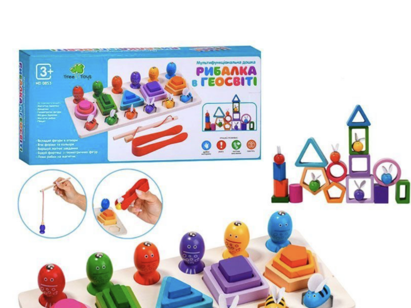 Дерев'яний сортер Tree Toys рибалка в геосвіті