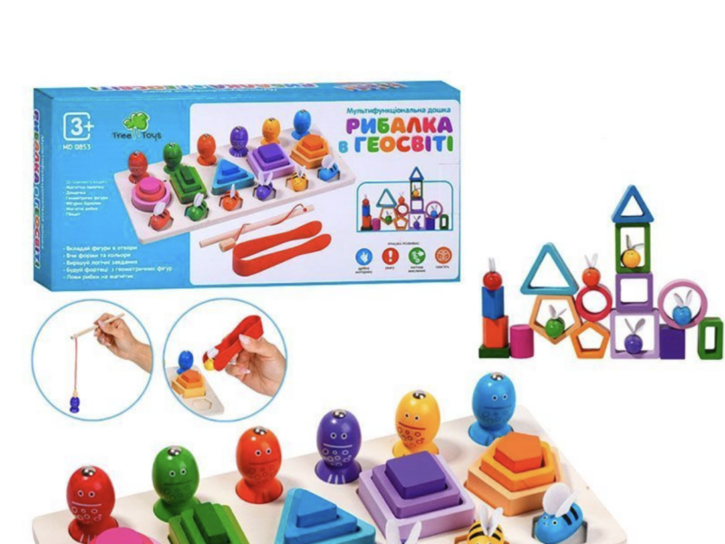 Дерев'яний сортер Tree Toys рибалка в геосвіті