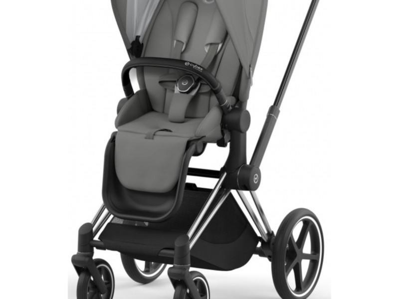 Cybex Priam 4.0 коляска 2 в 1 Mirage Grey шасси Chrome Black