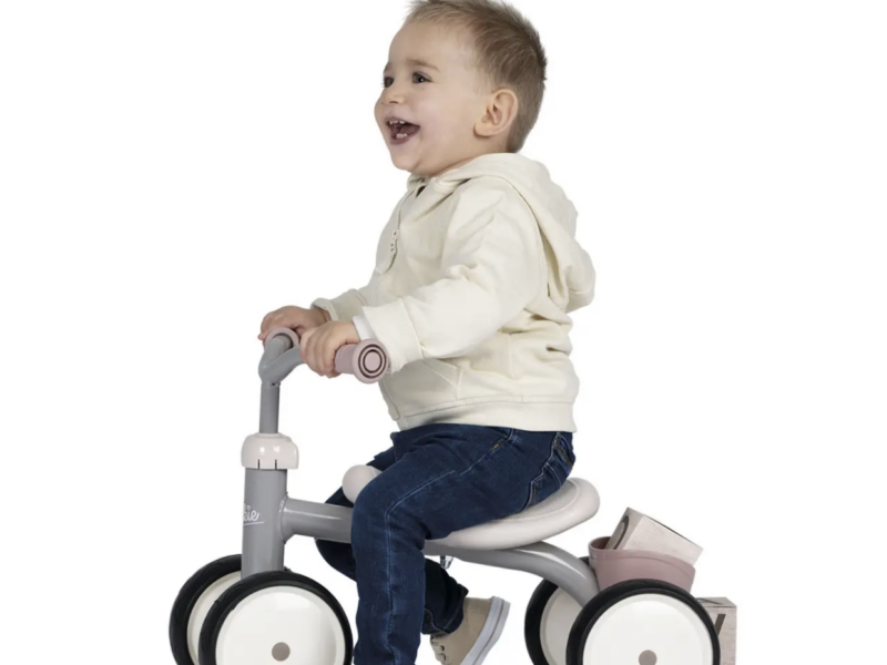 Біговел дитячий Smoby металевий, чотириколісний пудра