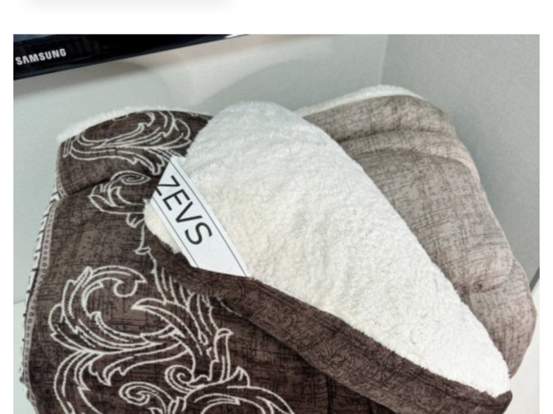 Ковдра на овчині 175 на 210 см флісова двоспальна