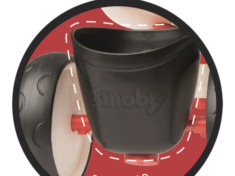 Біговел дитячий Smoby Toys металевий, чотириколісний червоний (